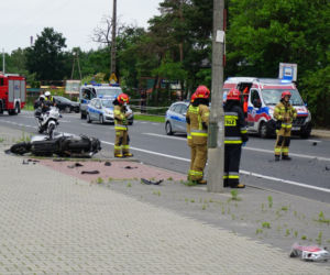 Śmiertelny wypadek motocyklisty w Radości
