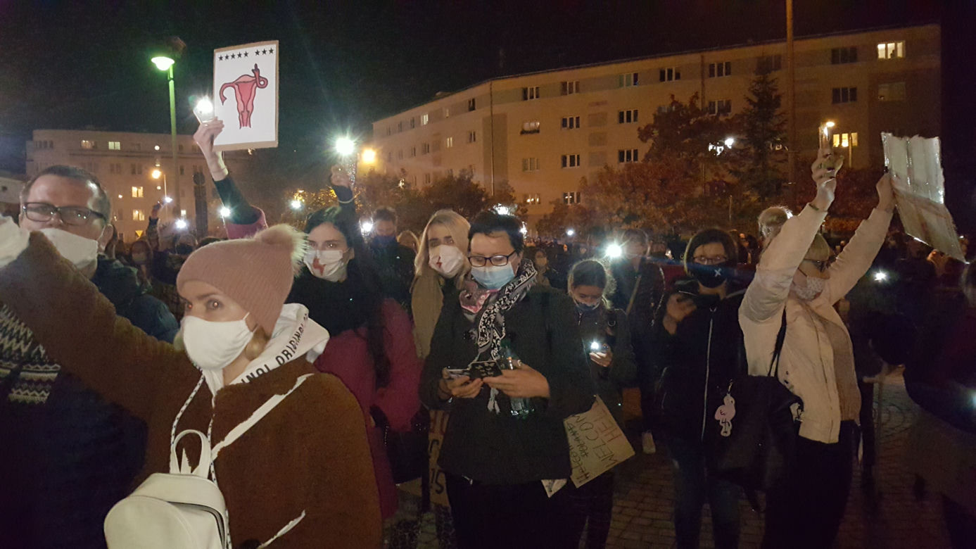 Protest w centrum Bydgoszczy
