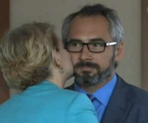 M jak miłość odc. 1020. Marta (Dominika Ostałowska), Adam Werner (Jacek Kopczyński)