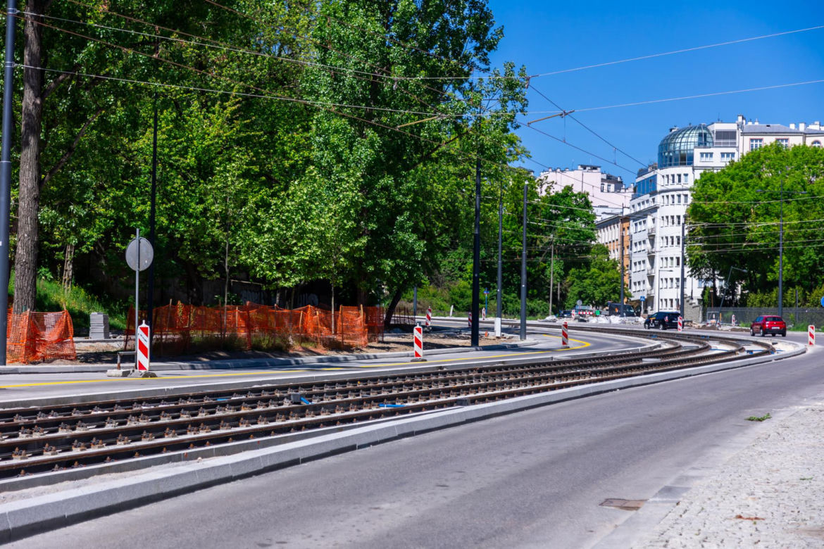 Tramwaj na Gagarina w Warszawie