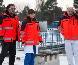 Na dobre i na złe odc. 629. Julka Burska (Aleksandra Hamkało), Witek Latoszek (Bartosz Opania), Stefan Tretter (Piotr Garlicki)