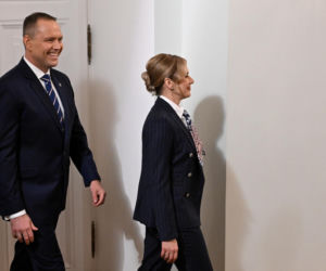 Marta Nawrocka uroczystym spotkaniu z harcerzami