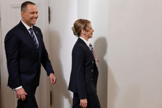 Marta Nawrocka uroczystym spotkaniu z harcerzami