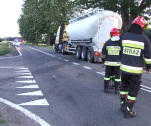 Wypadek motocyklisty