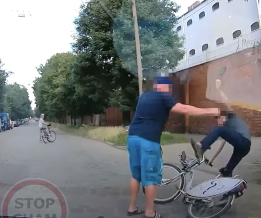 Kierowca zaatakował rowerzystę