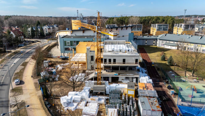 Budowa Kulturoteki w Wesołej w Warszawie