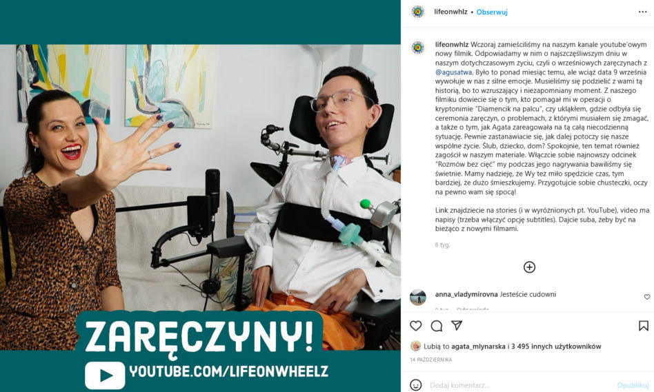 Agata i Wojtek z "Life on Wheelz" w intymnej sesji zdjęciowej