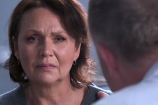 M jak miłość. Marysia (Małgorzata Pieńkowska), Artur Rogowski (Robert Moskwa)