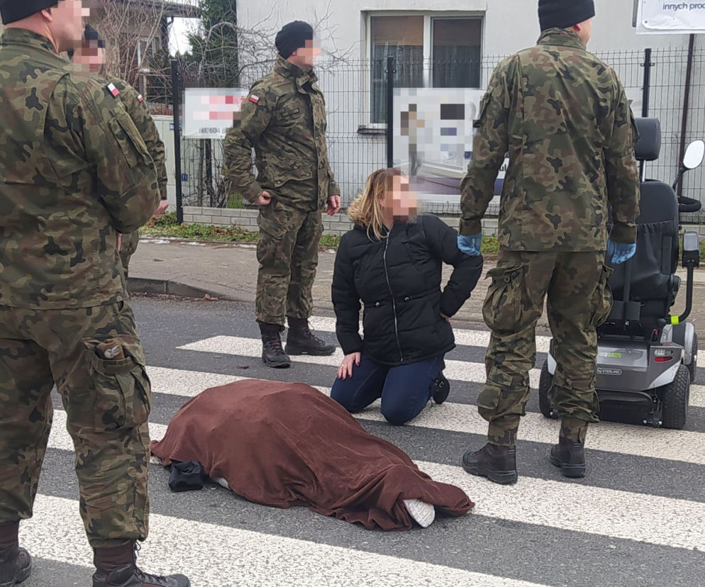  Siedleccy żołnierze uratowali panią Marię