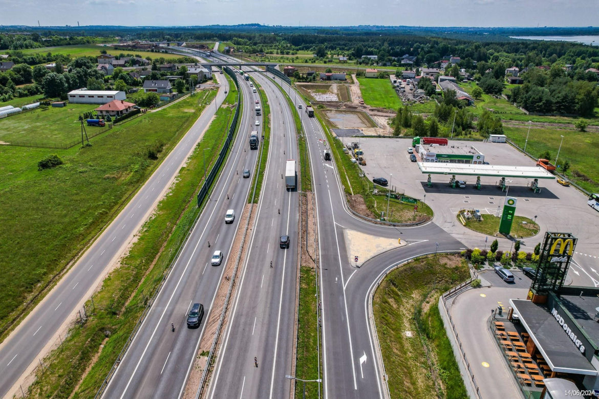 Tak wygląda zagłębiowska część nowej, ekspresowej S1 - czerwiec 2024
