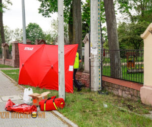 Łękawa: Młody motocyklista uderzył w kościelny płot! Zginął na miejscu! [ZDJĘCIA] 