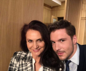 M jak miłość. Aleksandra (Małgorzata Pieczyńska), Marcin (Mikołaj Roznerski) w sądzie