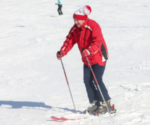 Michał Wójcik z PiS szaleje na nartach