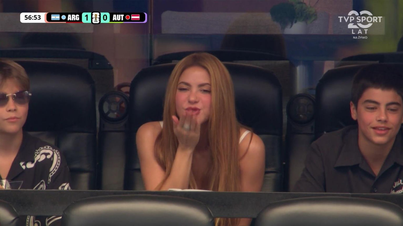 Shakira "zaatakowana" na meczu Argentyna - Austria