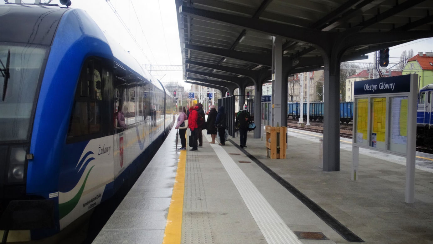 Nowy peron na stacji Olsztyn Główny gotowy. PKP pokazały zdjęcia