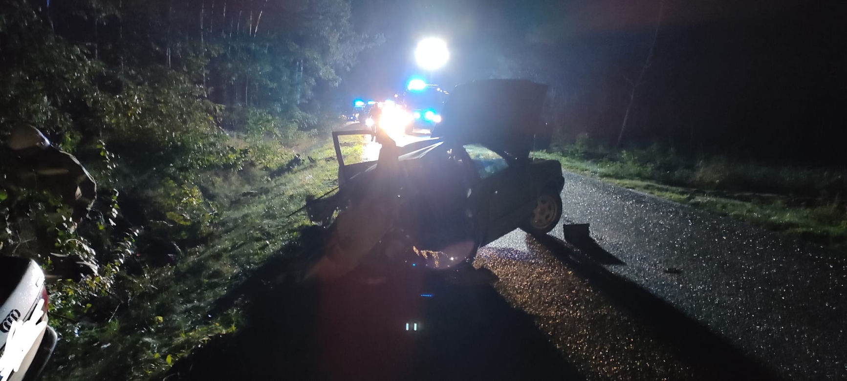 Groźny wypadek w miejscowości Zachmiel pod Białobrzegami