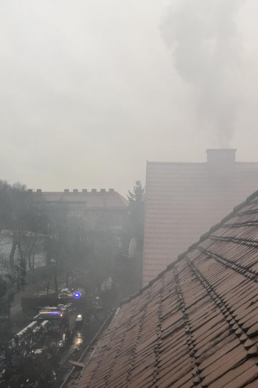Pożar na wrocławskim Sępolnie we Wrocławiu 