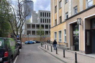 Plebania na zlikwidowanym cmentarzu Świętokrzyski w Warszawie