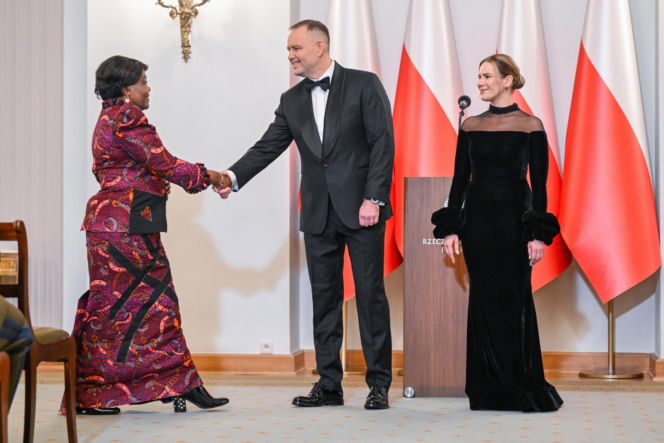 Nawroccy zadali szyku na spotkaniu z Korpusem Dyplomatycznym