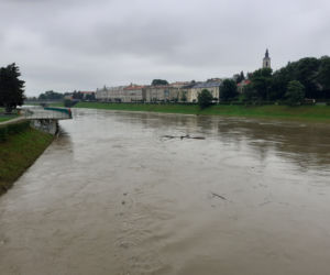 Podwyższony stan wody na Sanie
