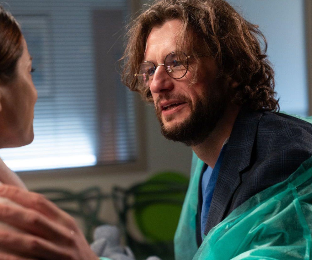 M jak miłość odc. 1915. Kasia (Paulina Lasota), Mariusz (Mateusz Mosiewicz)