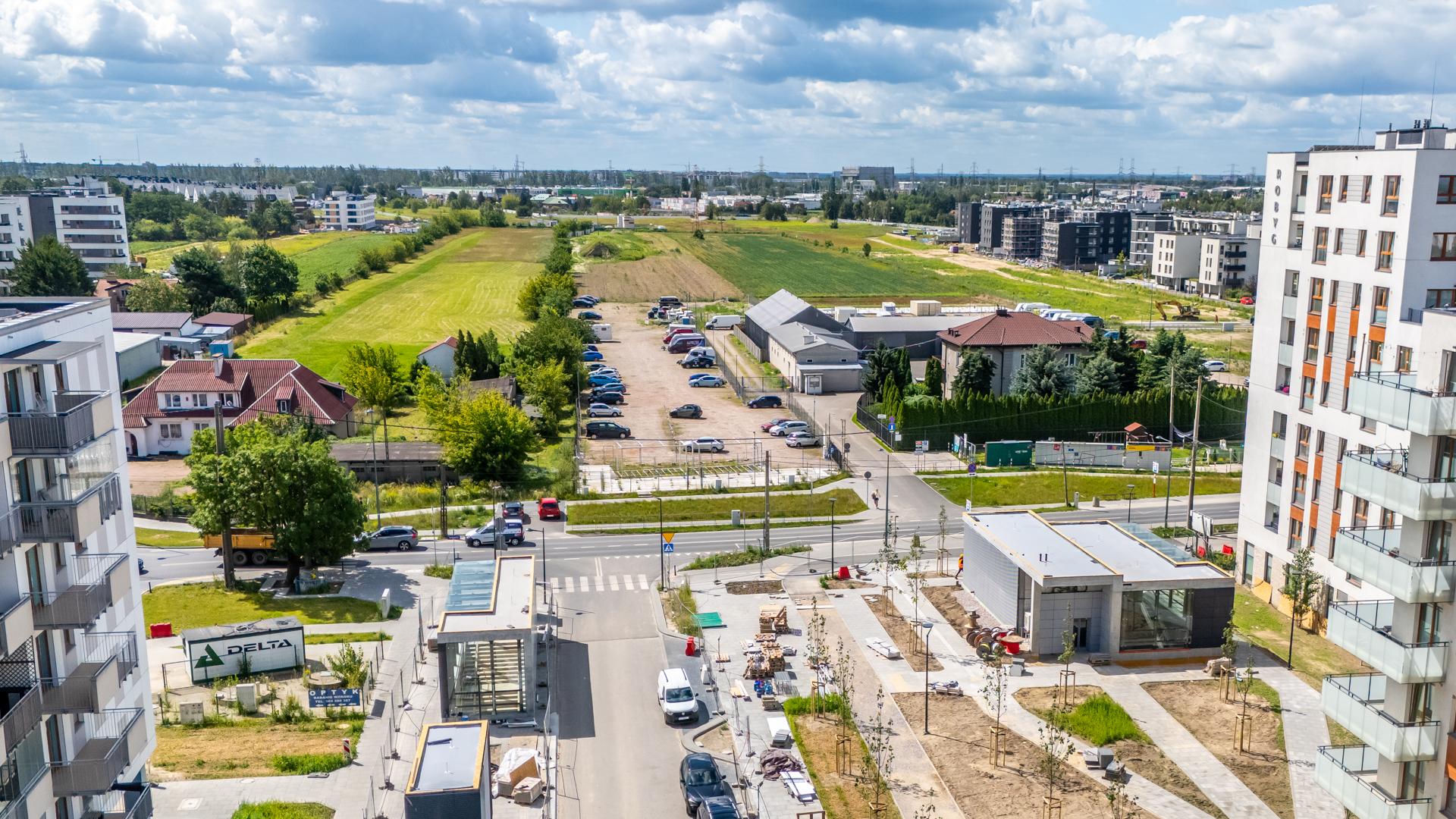 Ostatnie niezabudowane działki w rejonie stacji metra M2 Chrzanów