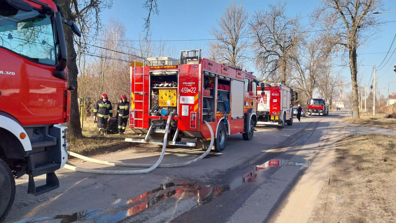 Pożar na osiedlu Bugaj w Starachowicach