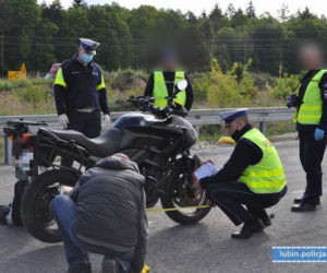 Tragiczny wypadek motocyklisty pod Lubinem