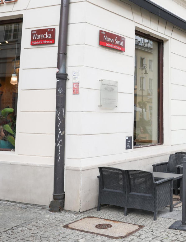 Warszawa dawniej i dziś. Róg Nowego Światu i Wareckiej