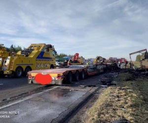 Wypadek w Grabowej na DK 1