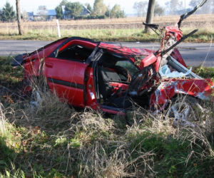 Wypadek pod Sokołowem Podlaskim. Zginął Dariusz L. z Lebiedzi i Piotr I. ze Sterdyni