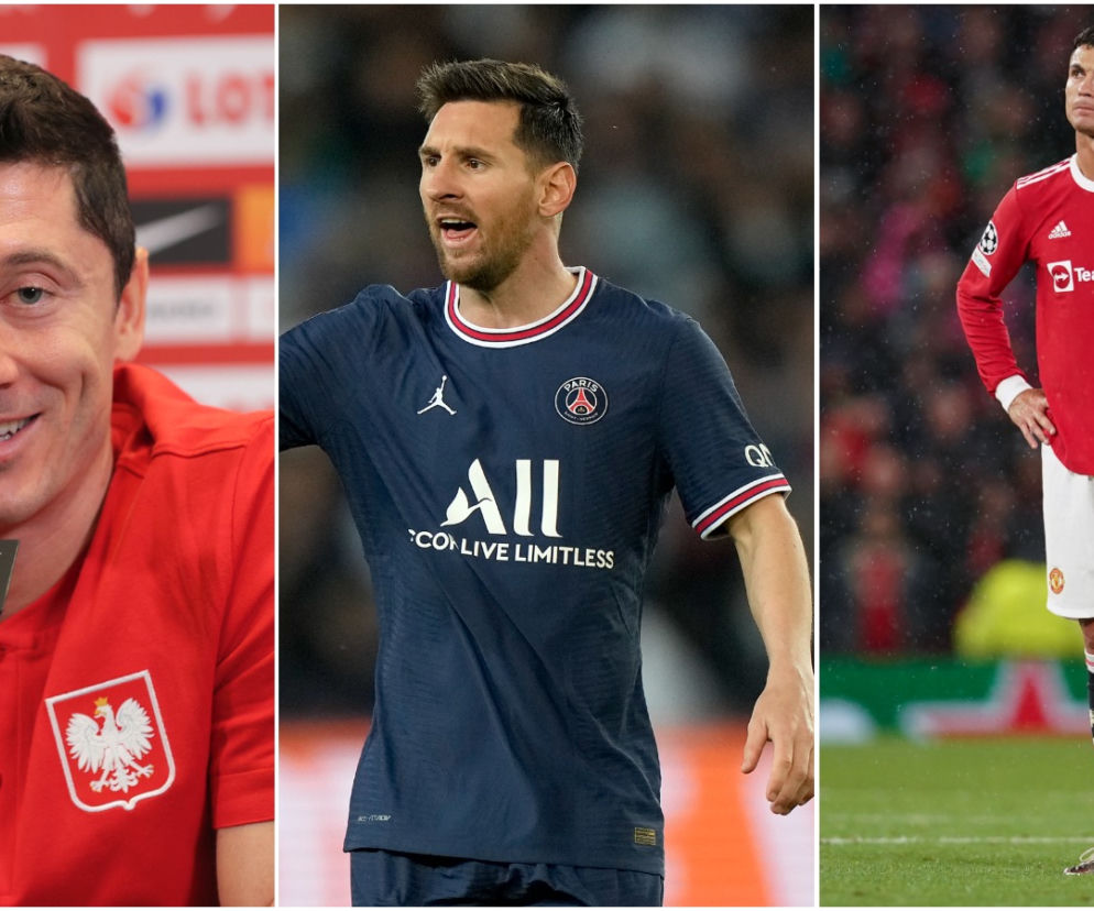 Robert Lewandowski, Leo Messi, Cristiano Ronaldo