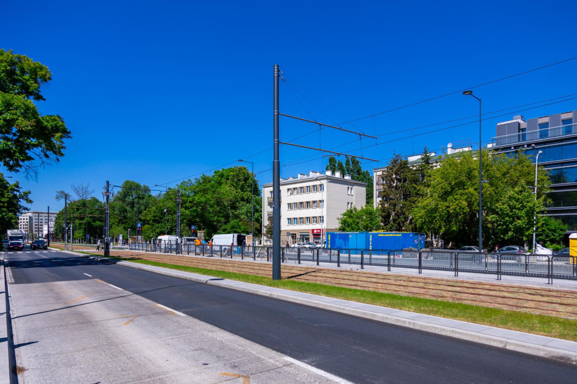Tramwaj na Gagarina w Warszawie