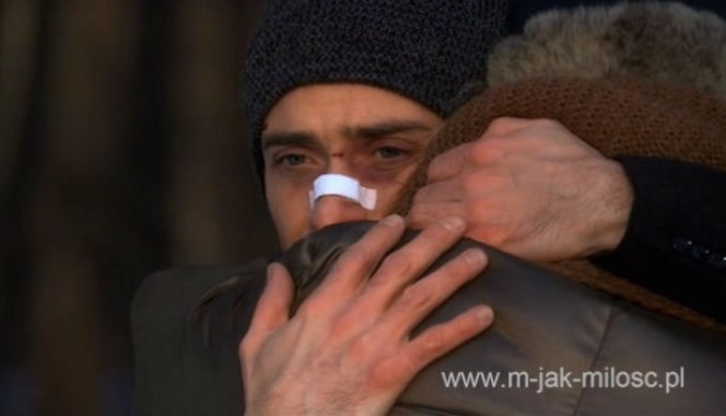M jak miłość. Marek (Kacper Kuszewski), Anna (Tamara Arciuch)
