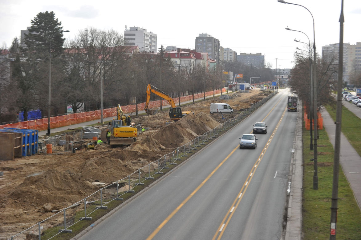 Tak wygląda budowa tramwaju do Wilanowa