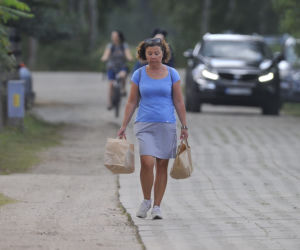 Iwona Morawiecka na zakupach