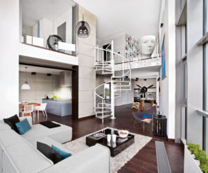 aranżacja kuchni - loft