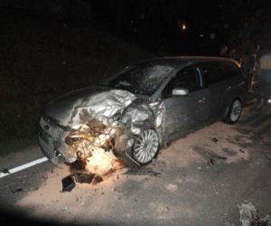 Tragiczny wypadek na DK 75. Ford zderzył się z quadem. 26-latka ratowali przypadkowi świadkowie