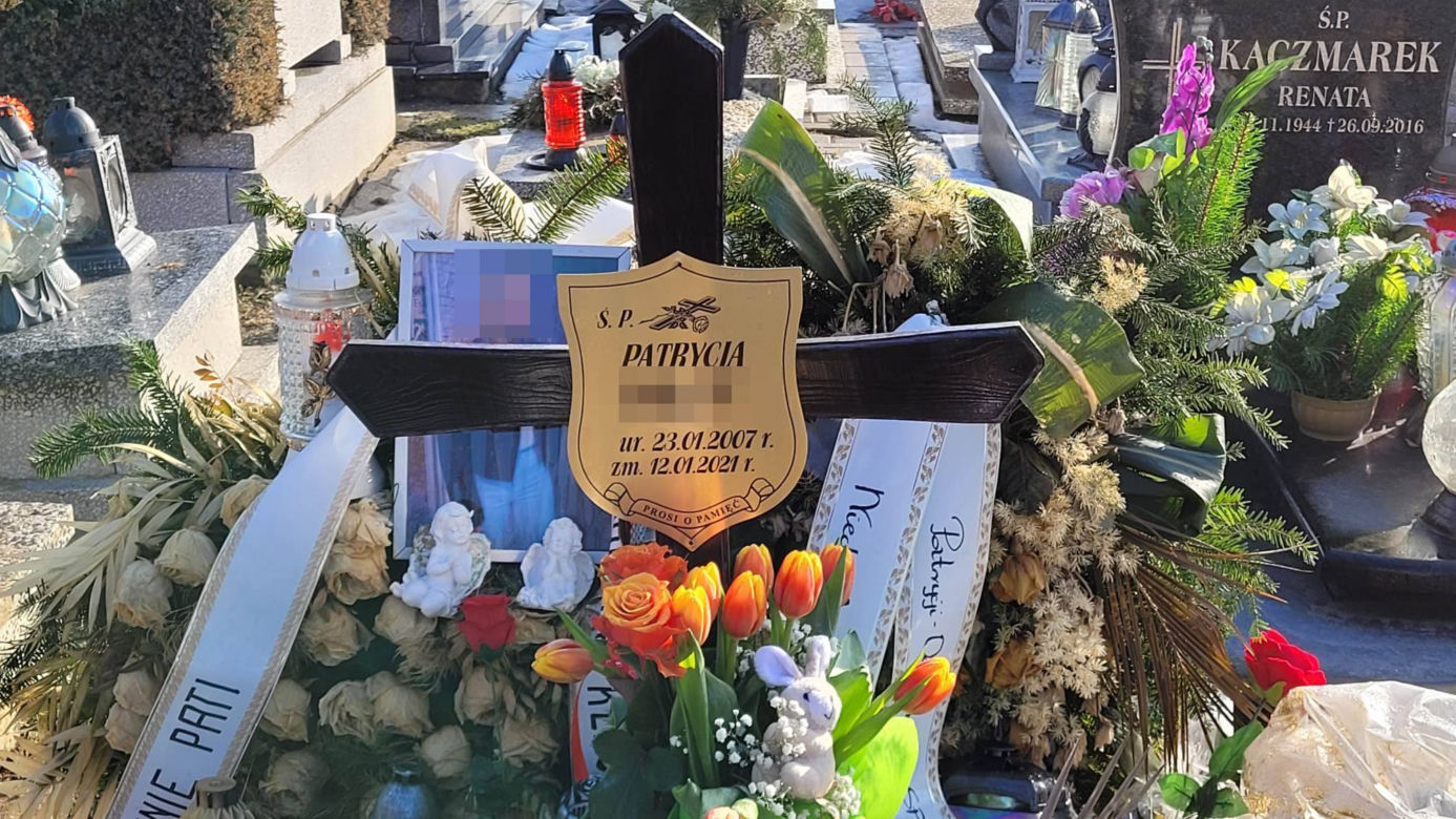 Tak wygląda grób zamordowanej Patrycji z Bytomia