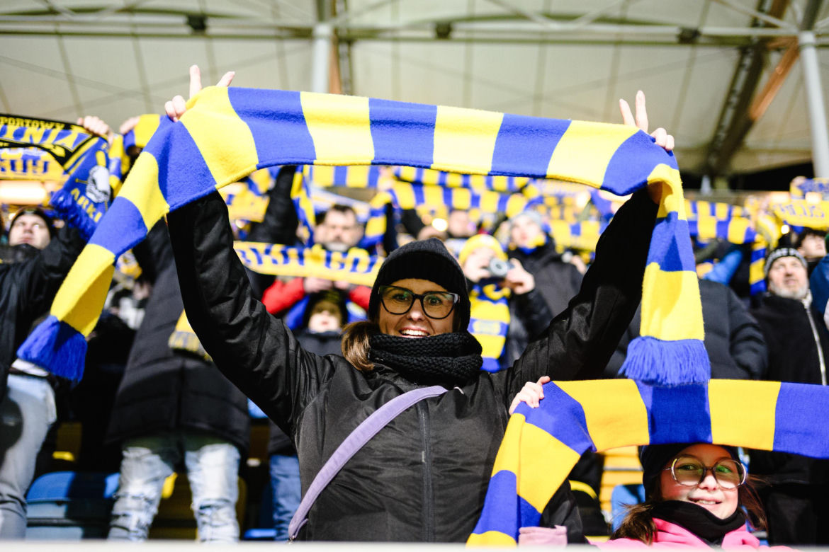 Arka Gdynia - Lechia Gdańsk: Zdjęcia kibiców z derbów Trójmiasta w ramach 23. kolejki PKO BP Ekstraklasy