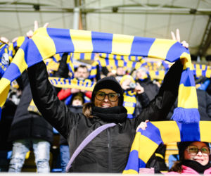 Arka Gdynia - Lechia Gdańsk: Zdjęcia kibiców z derbów Trójmiasta w ramach 23. kolejki PKO BP Ekstraklasy