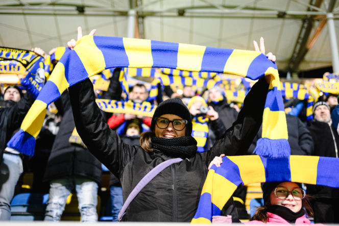 Arka Gdynia - Lechia Gdańsk: Zdjęcia kibiców z derbów Trójmiasta w ramach 23. kolejki PKO BP Ekstraklasy