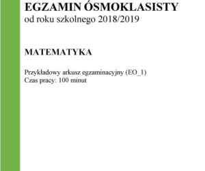 Egzamin ósmoklasisty 2019. Sprawdź przykładowe arkusze. Matematyka