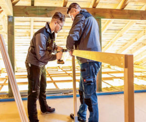 Balustrada schodów strychowych