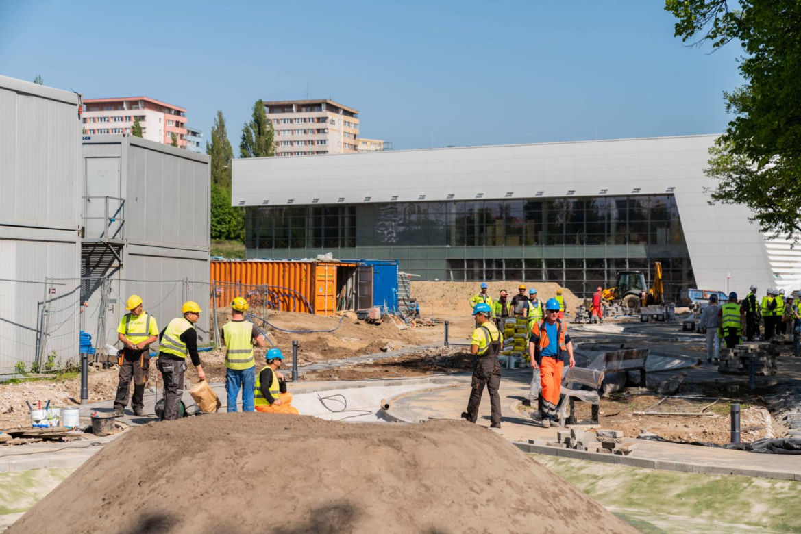 Budowa "Fabryki Wody" - maj 2023