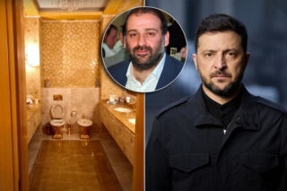 Tak wygląda złoty sedes u wspólnika Zełenskiego! Łazienka jak w pałacu sułtana