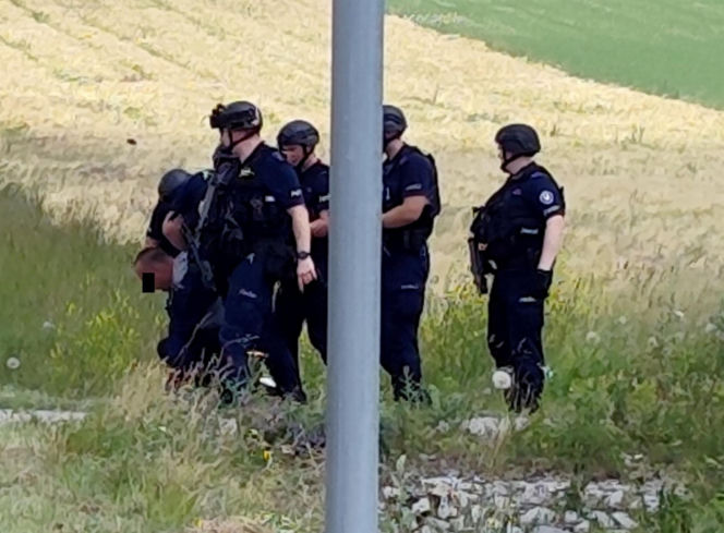Zatrzymanie Dariusza R. po zbrodni w Mierzawie