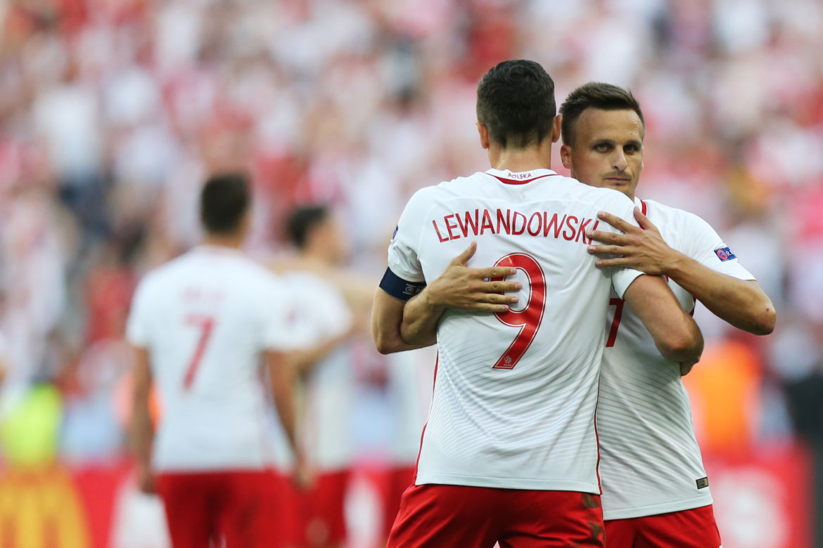 Robert Lewandowski i Sławomir Peszko