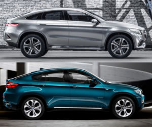 Mercedes-Benz Concept Coupe SUV kontra BMW X6