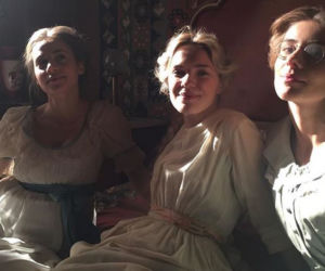 Drogi wolności. Marynia (Paulina Gałązka),  Lala (Julia Rosnowska), Alina (Katarzyna Zawadzka)